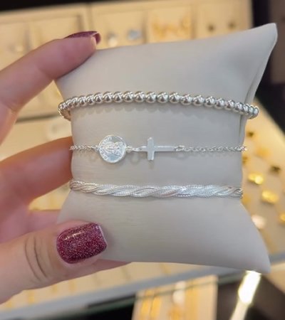 Pulseira de Prata Aisha Joias 1